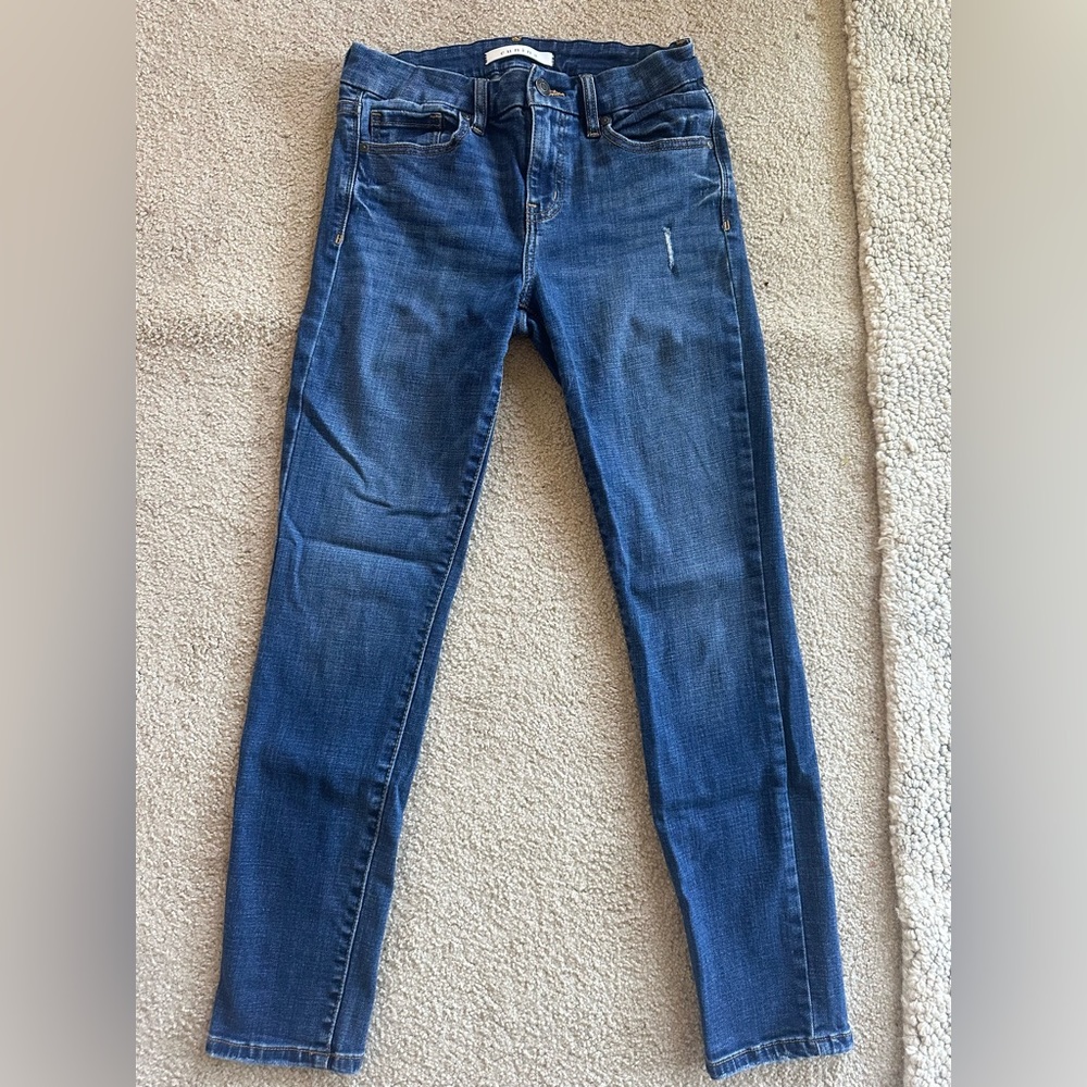 High rise skinny jeans